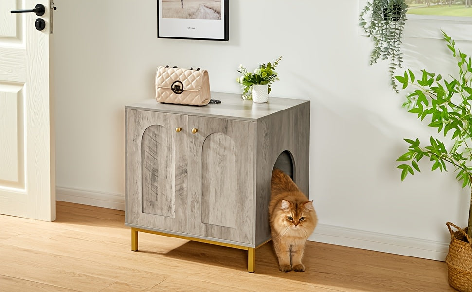 Versatile Cat Litter Cabinet with Door