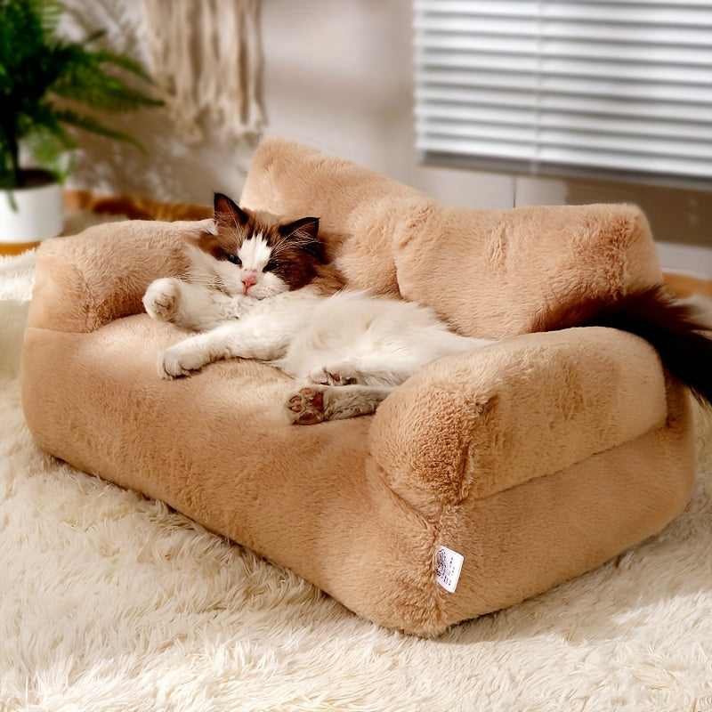 Plush Cat Sofa Bed