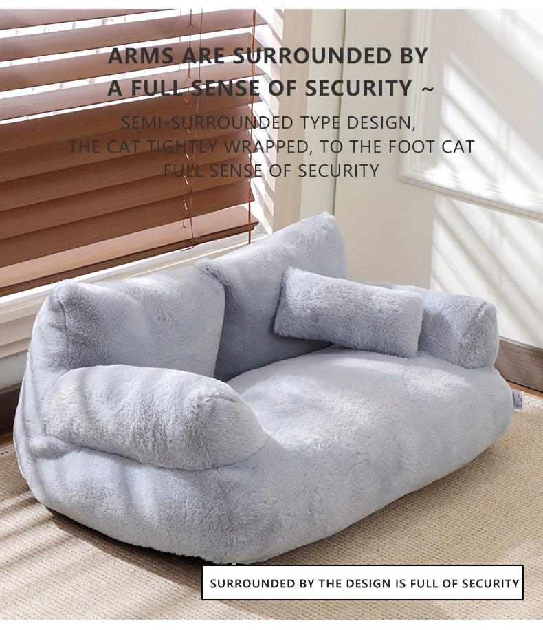 Plush Cat Sofa Bed