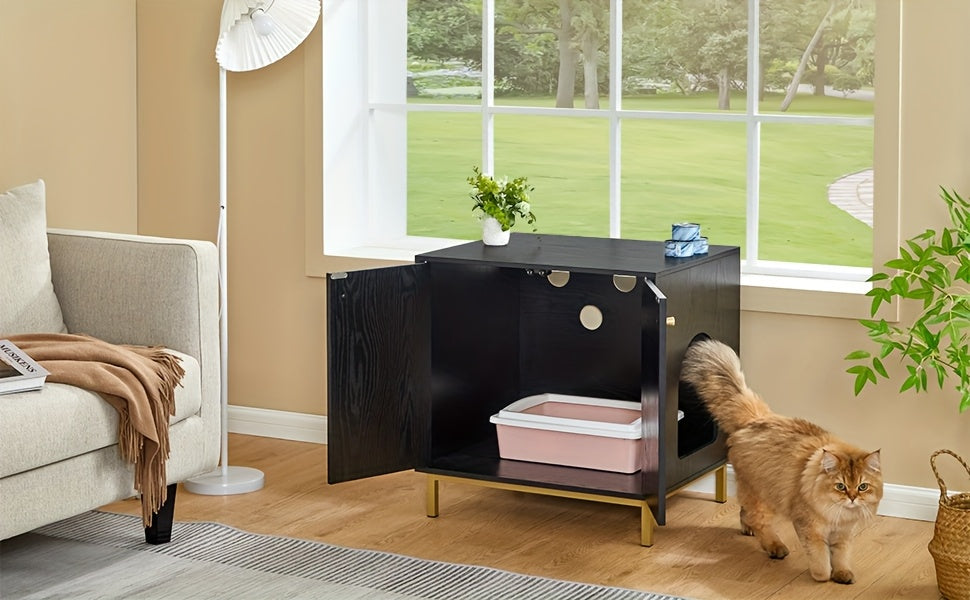 Versatile Cat Litter Cabinet with Door