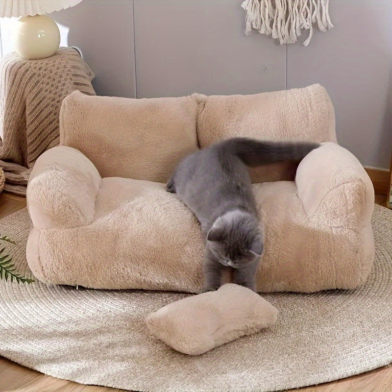 Plush Cat Sofa Bed