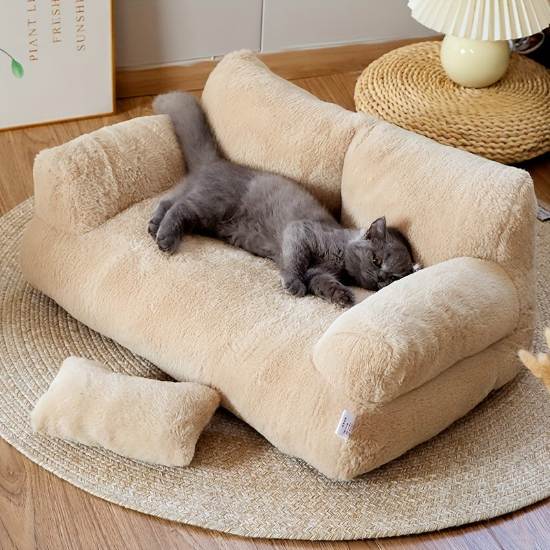 Plush Cat Sofa Bed