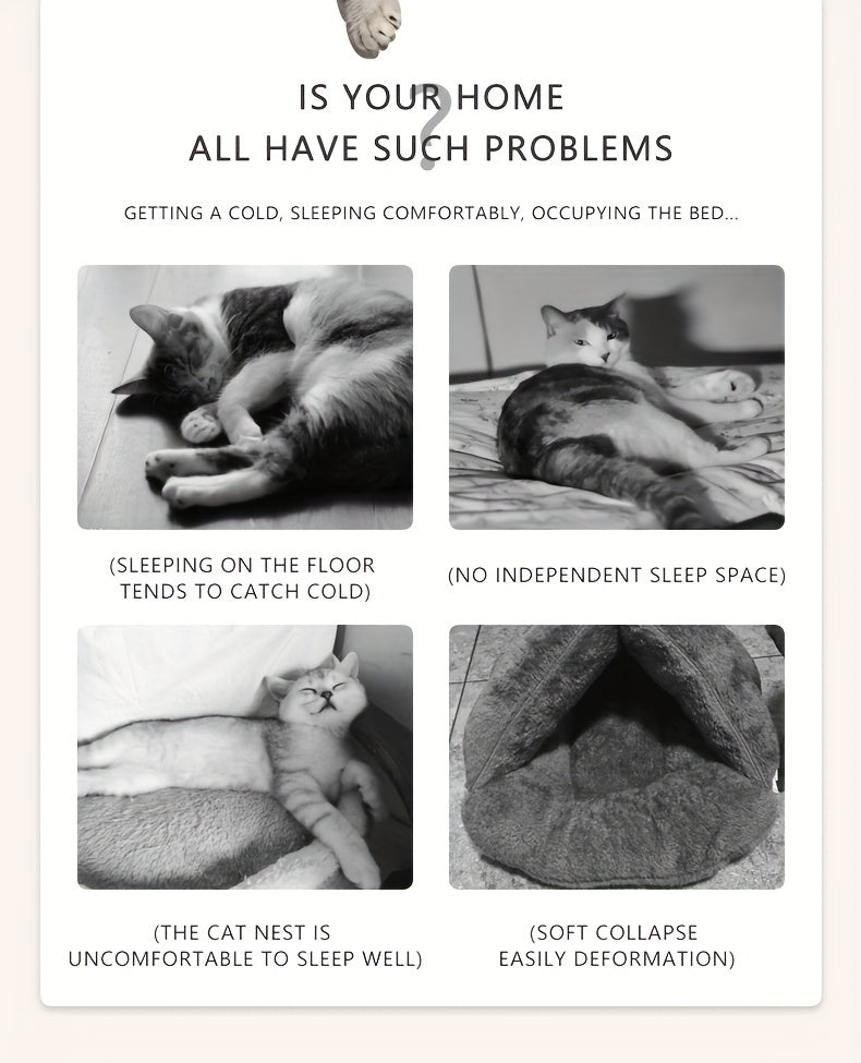 Plush Cat Sofa Bed