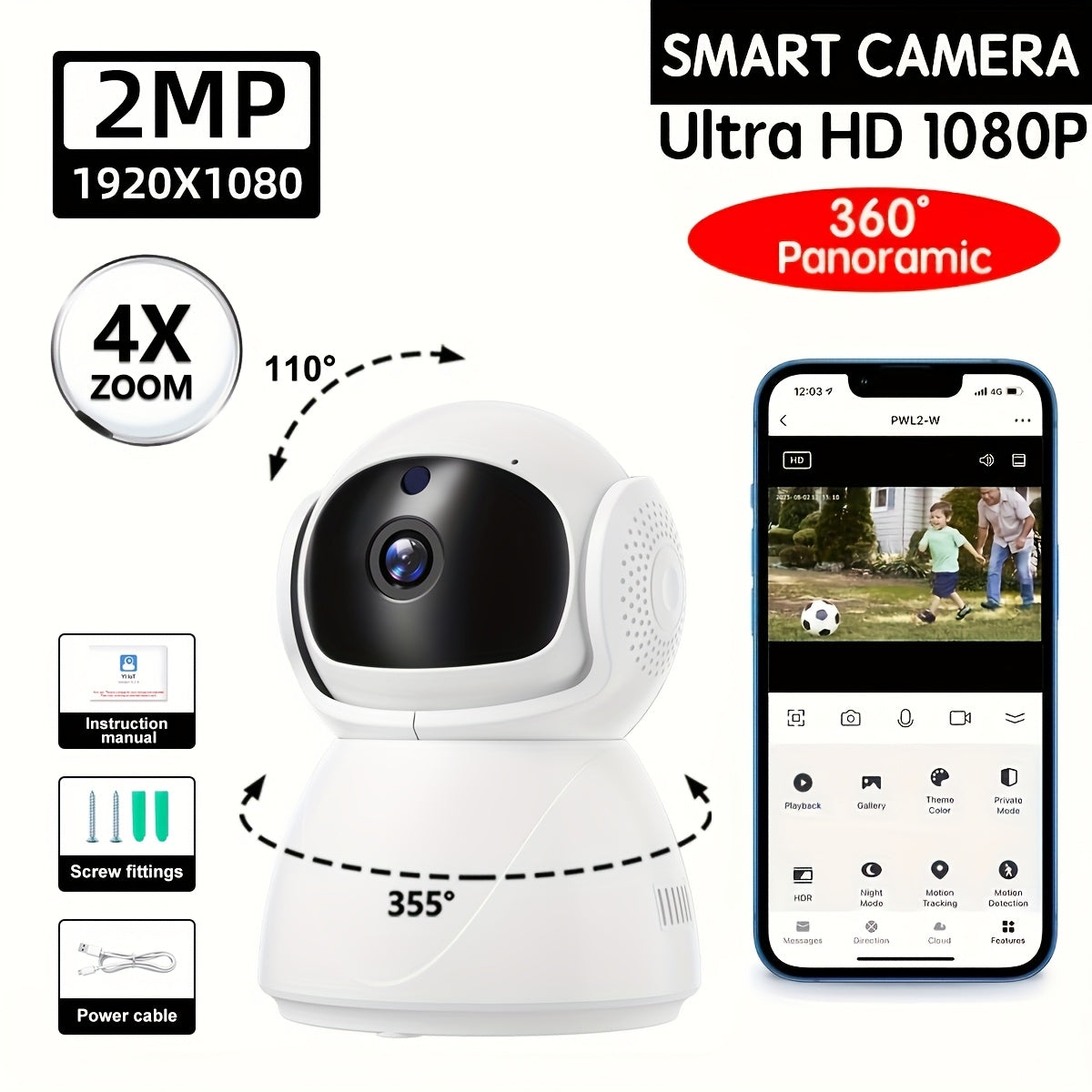 HD Wifi Camera for Smart Hom