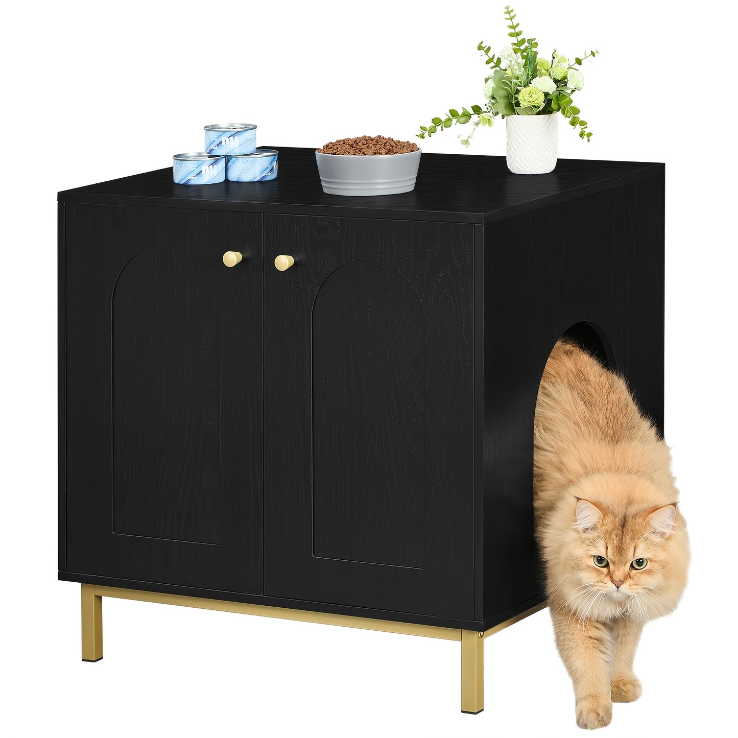 Versatile Cat Litter Cabinet with Door