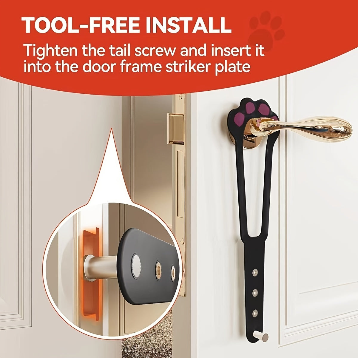 Adjustable Pet Door Latch
