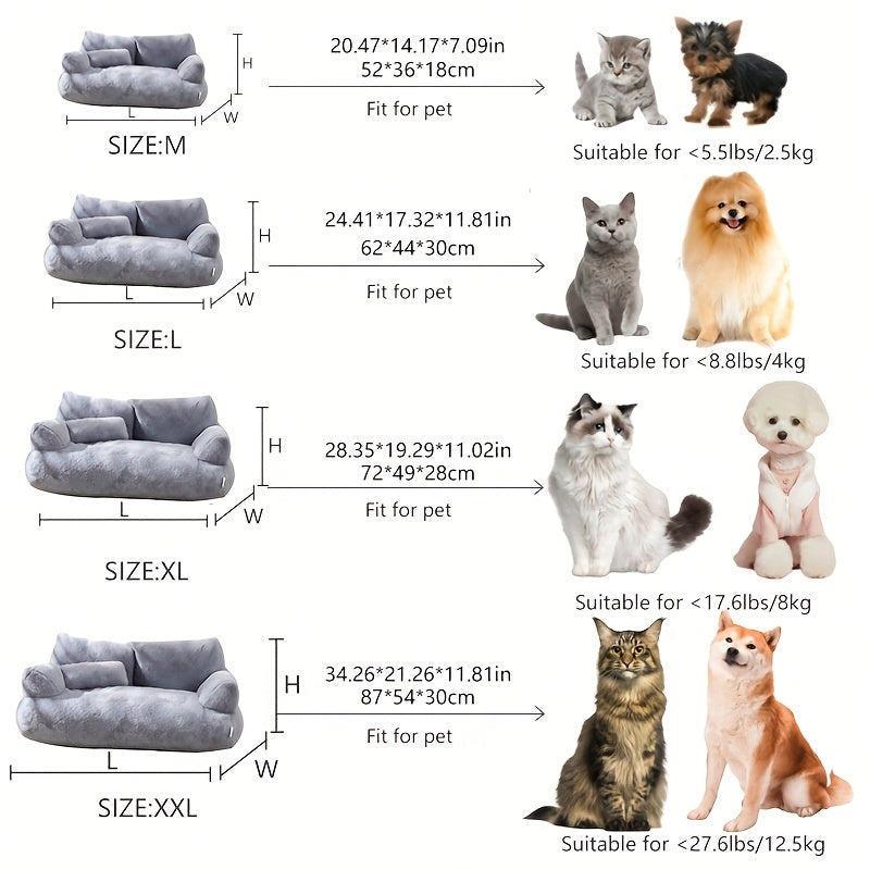 Plush Cat Sofa Bed