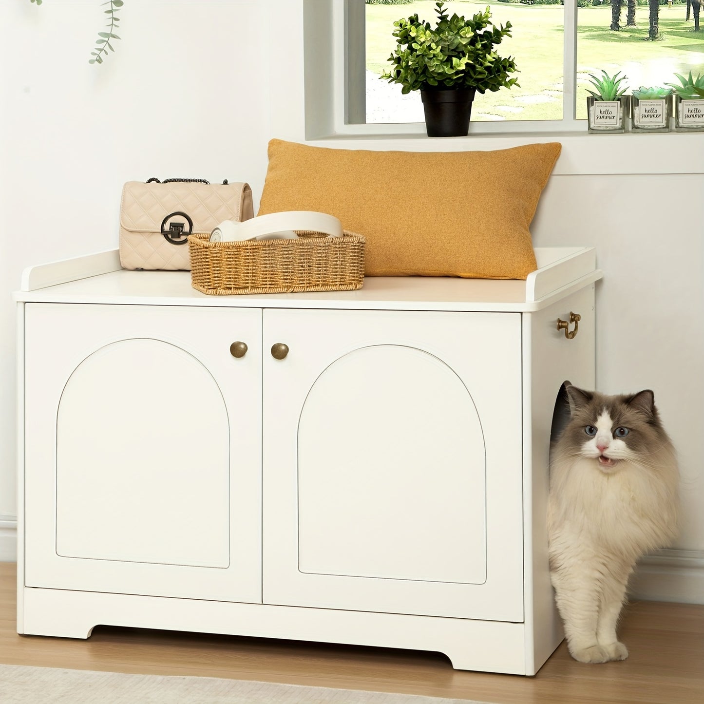 Cat Cabinet with Handles