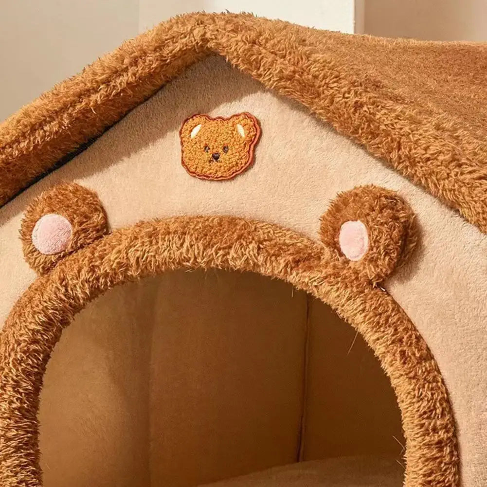 Pet Bed with Removable Cushion Pillow