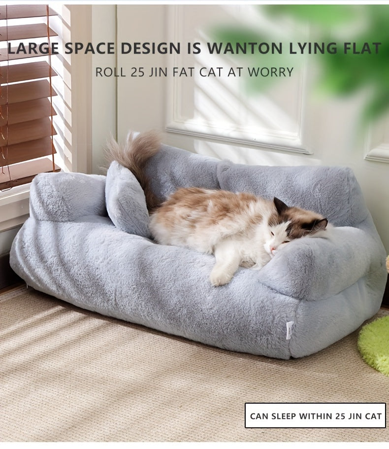 Plush Cat Sofa Bed