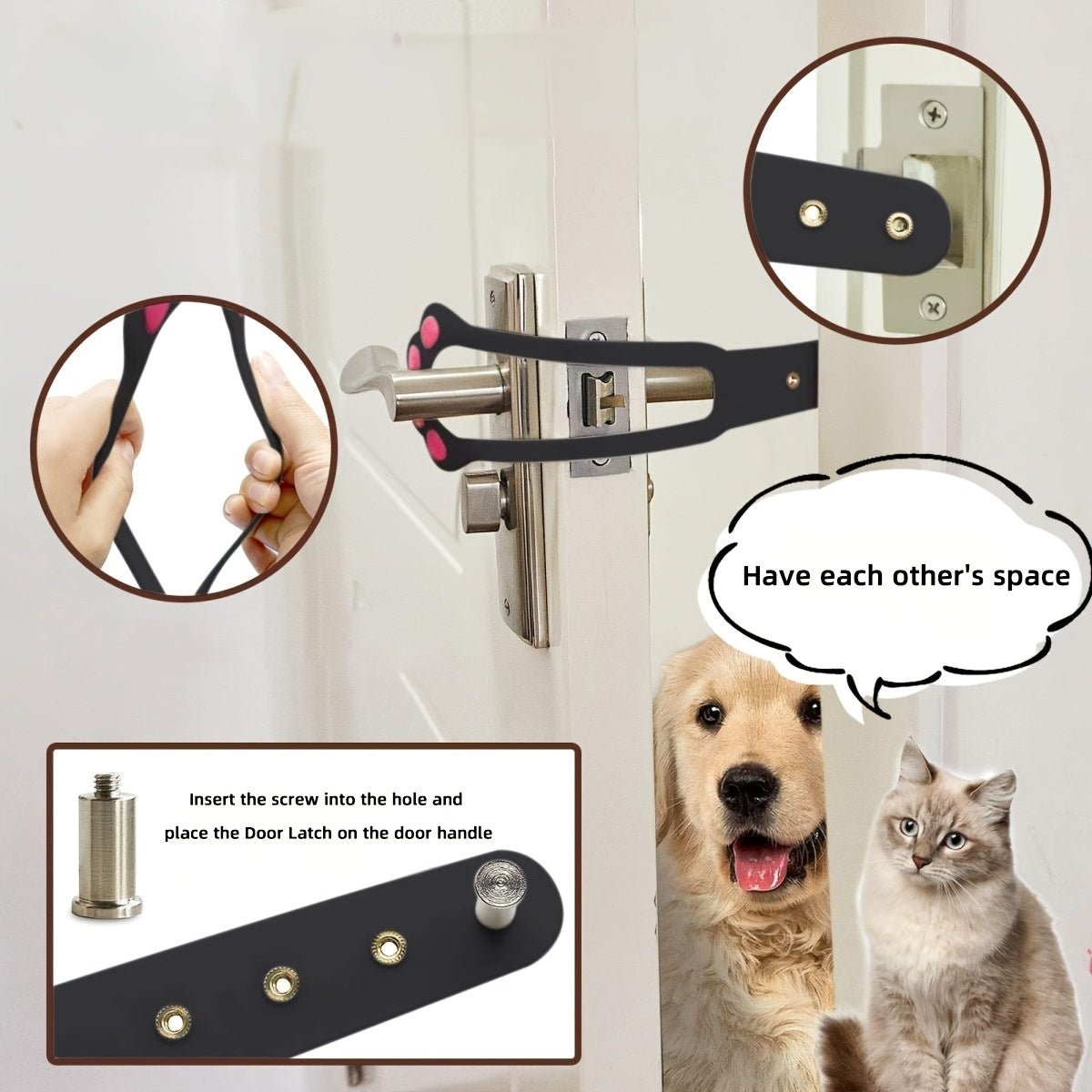 Adjustable Pet Door Latch