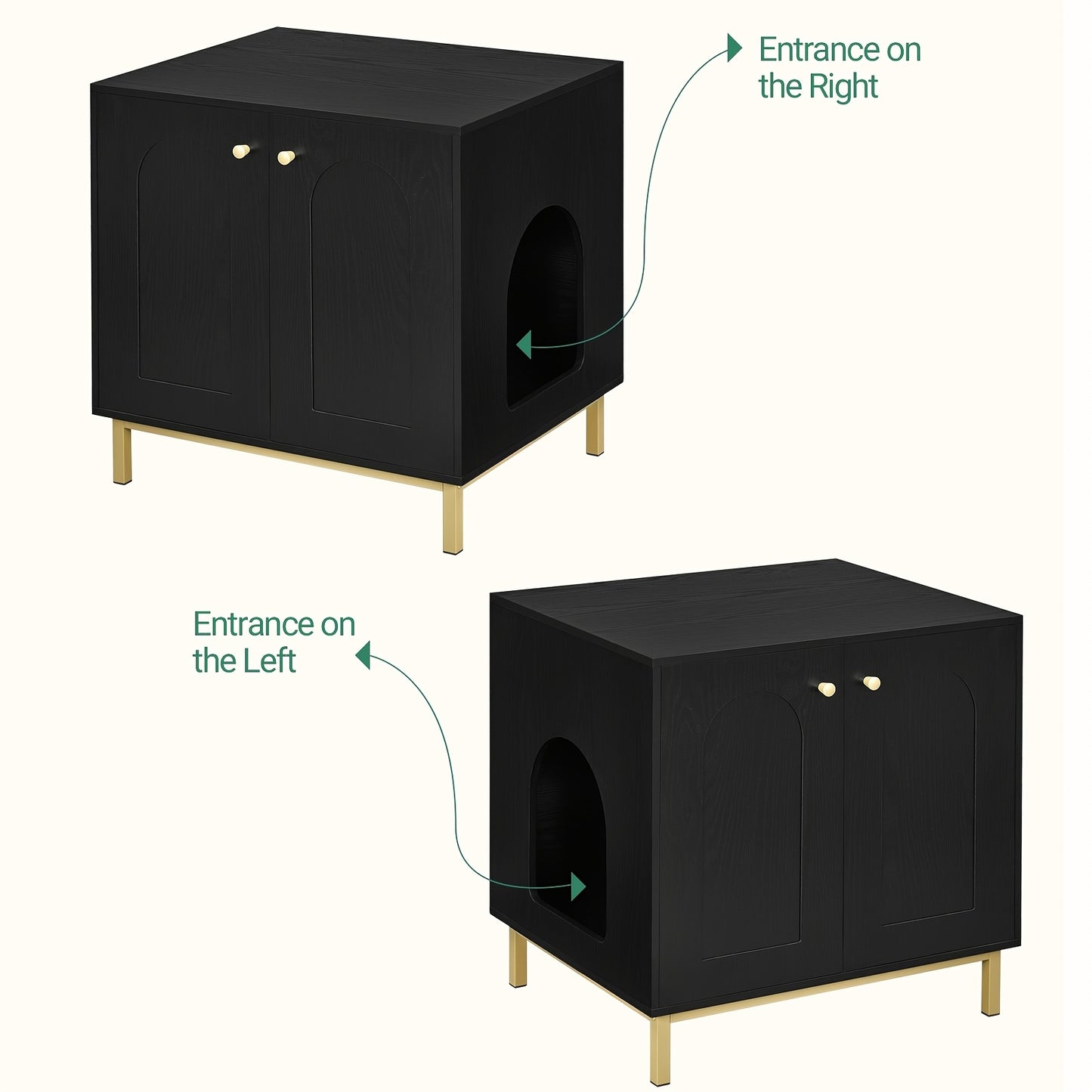 Versatile Cat Litter Cabinet with Door