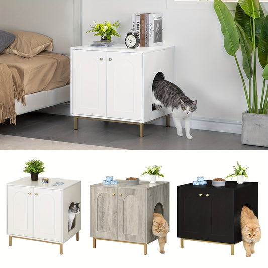 Versatile Cat Litter Cabinet with Door