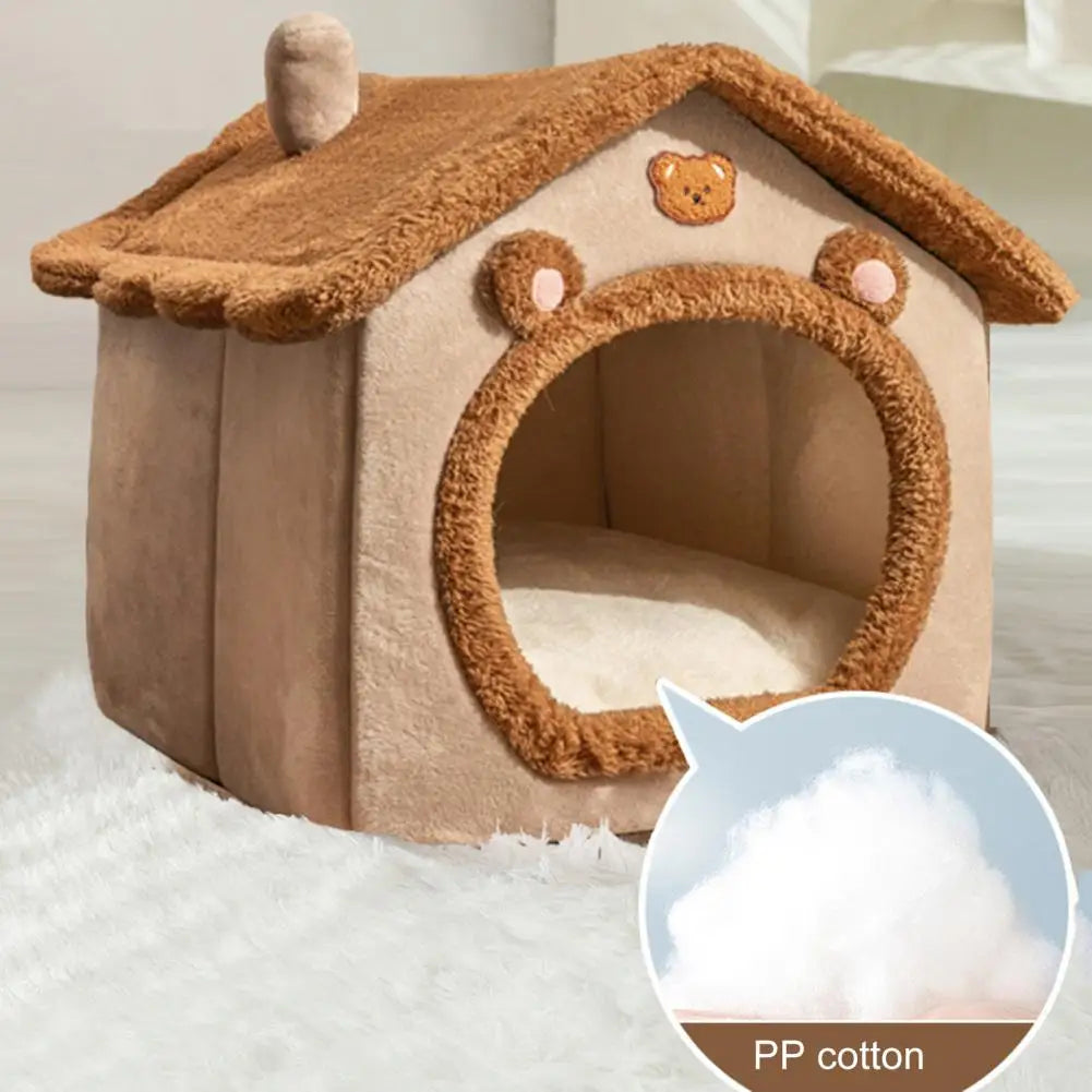 Pet Bed with Removable Cushion Pillow