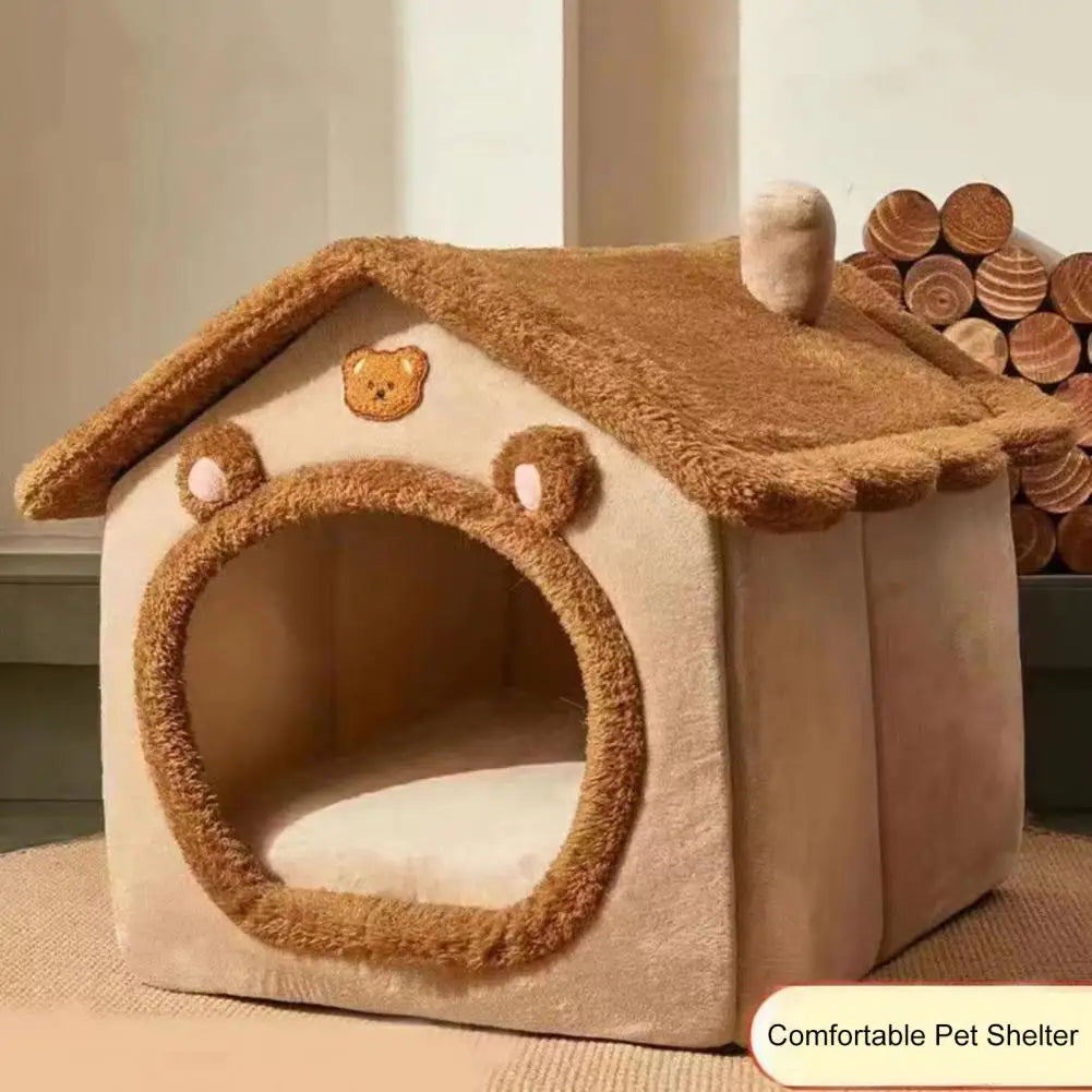 Pet Bed with Removable Cushion Pillow