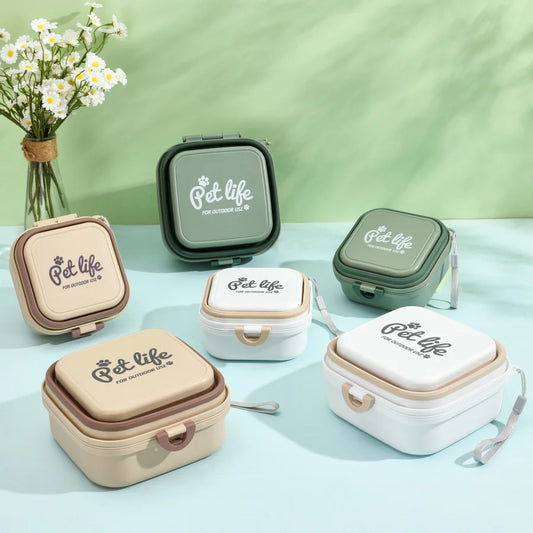 Portable Thickened Folding Pet Bowls