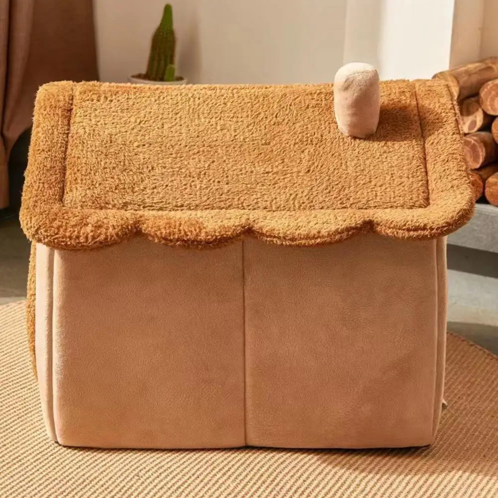Pet Bed with Removable Cushion Pillow