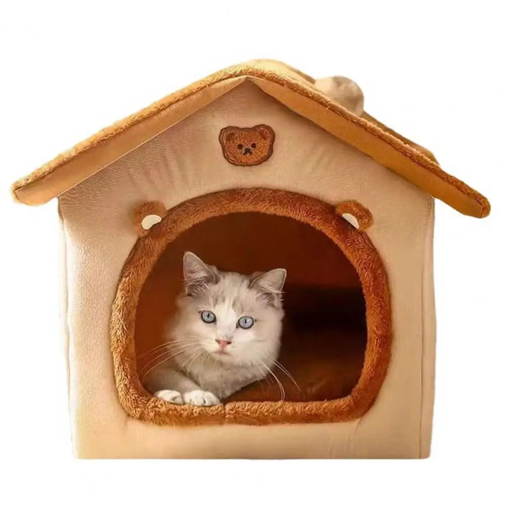 Pet Bed with Removable Cushion Pillow