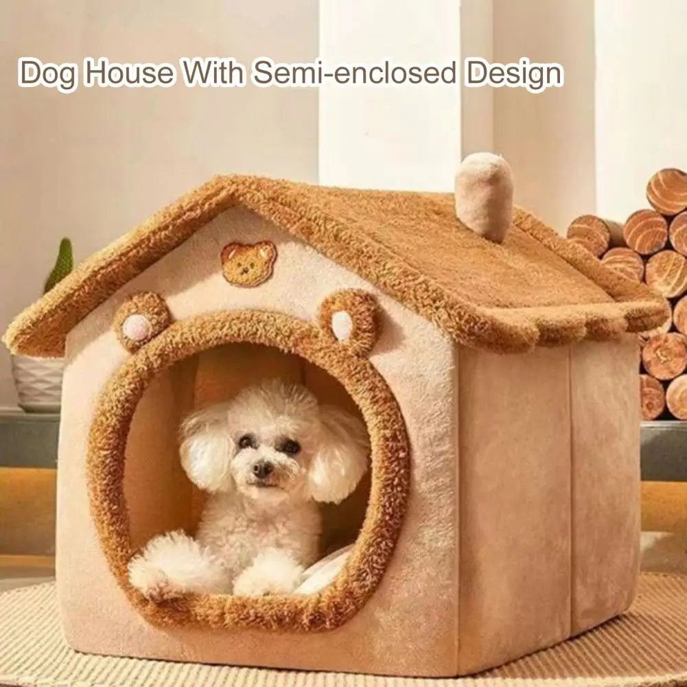 Pet Bed with Removable Cushion Pillow
