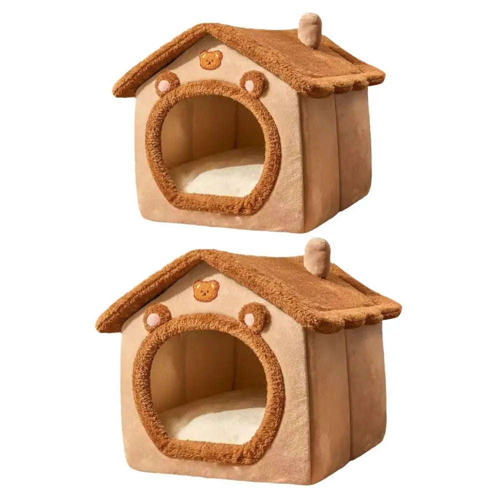 Pet Bed with Removable Cushion Pillow