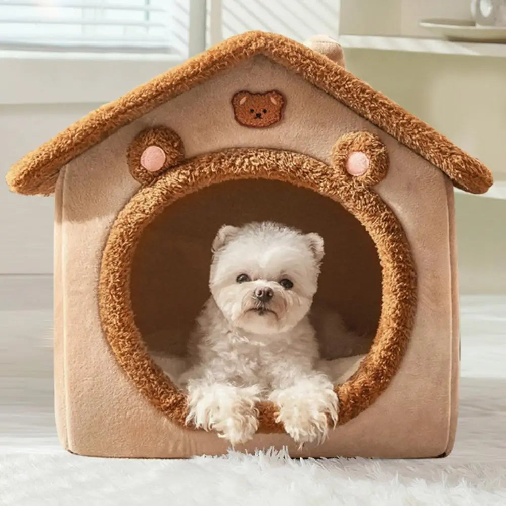 Pet Bed with Removable Cushion Pillow